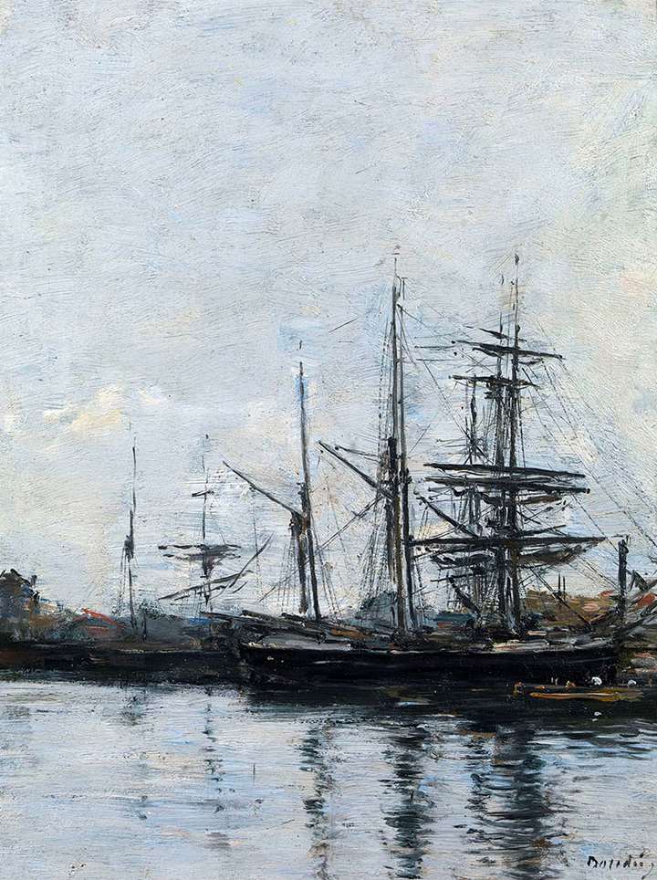 Deauville, Trois-mâts à quai